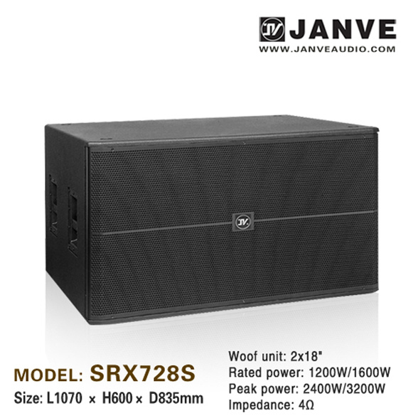 SRX728S/Dual 18 inch subwoofer speaker /1200W/1600W