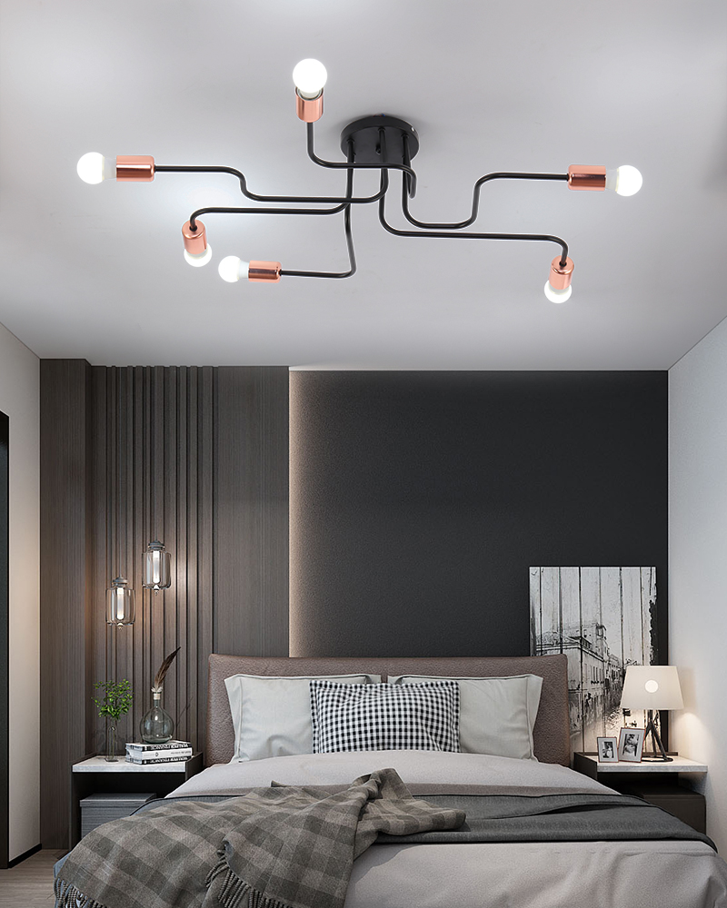 Buggie 6-Lights Modern Metal Ceiling Light