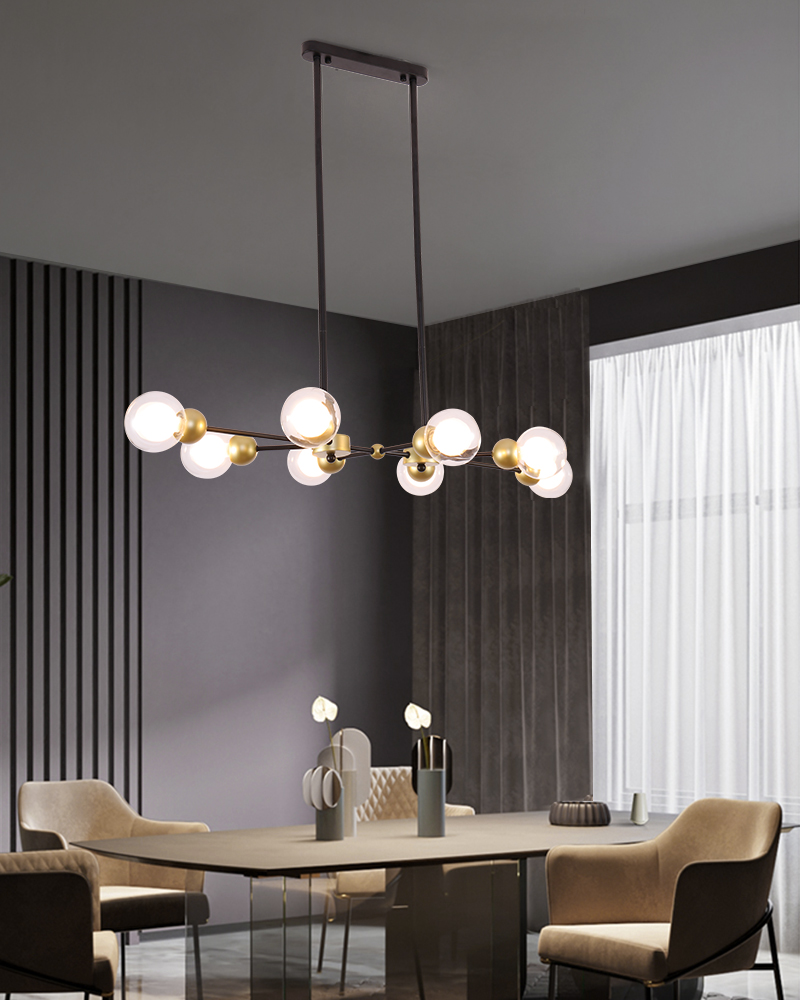 SPUTNIK CLEAR GLASS Dining Room Chandelier