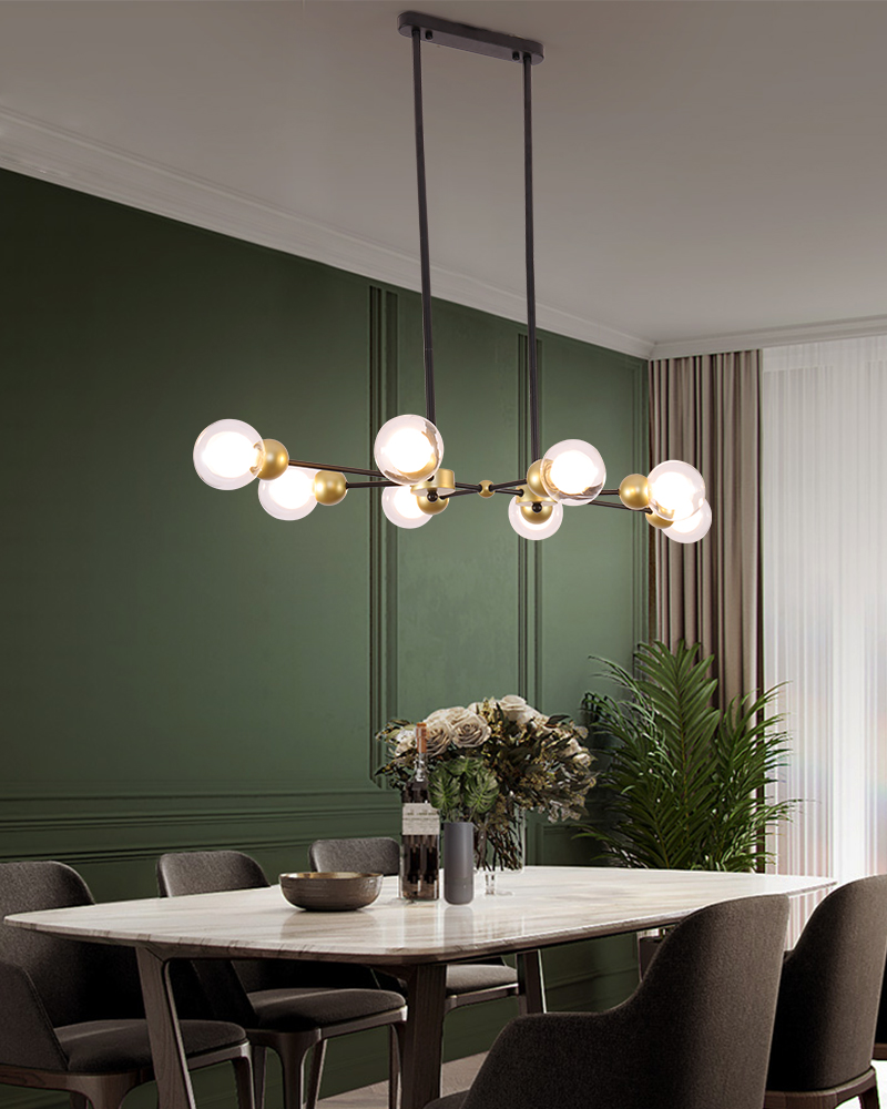SPUTNIK CLEAR GLASS Dining Room Chandelier