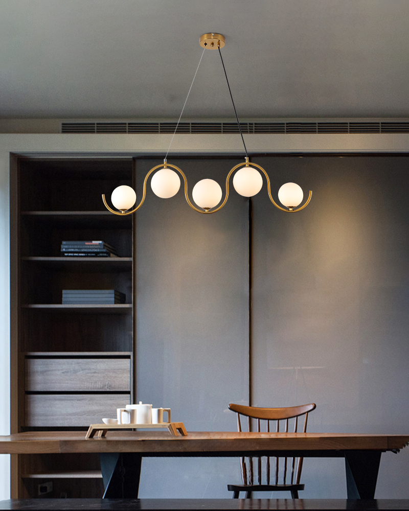 CLEAR GLASS 5-Light Pendant