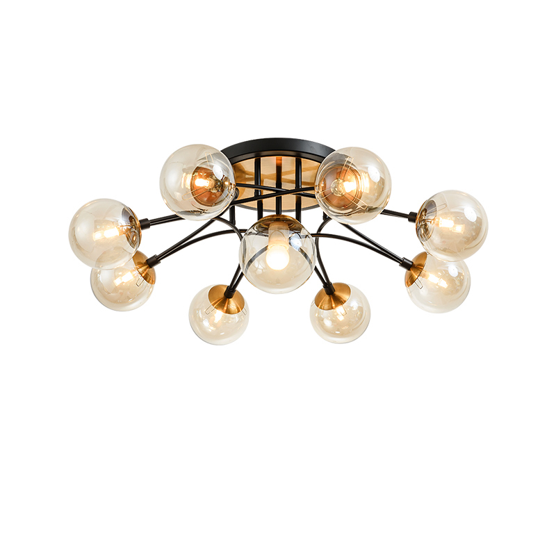 Sphere rotans 9-light Ceiling Light