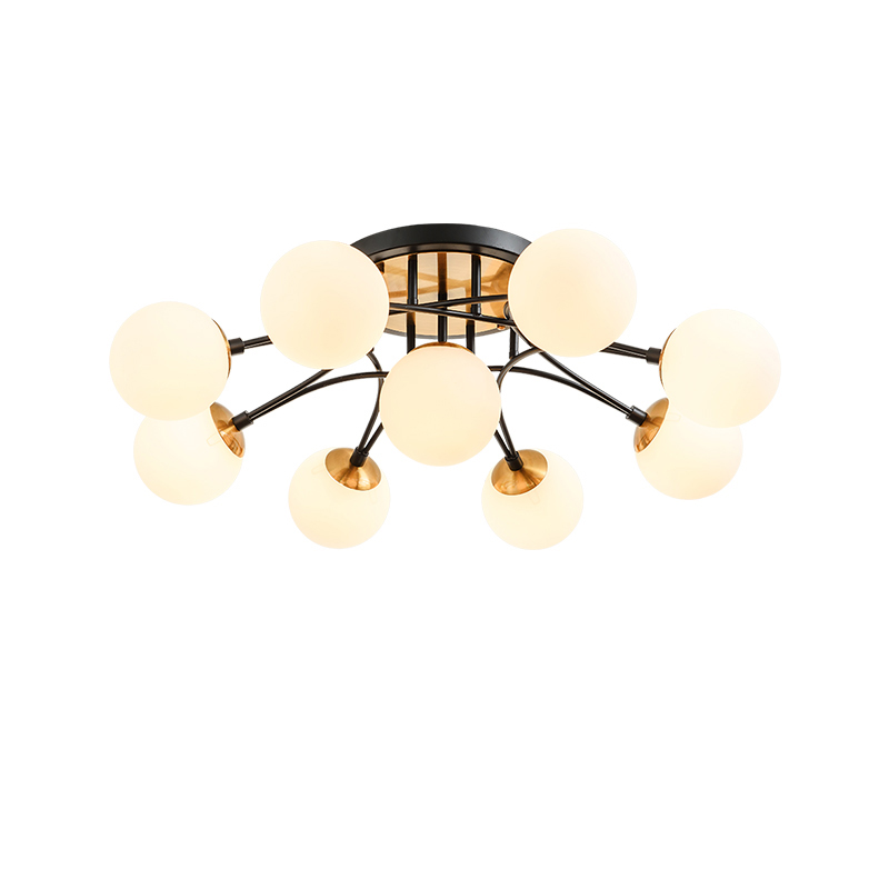 Sphere rotans 9-light Ceiling Light