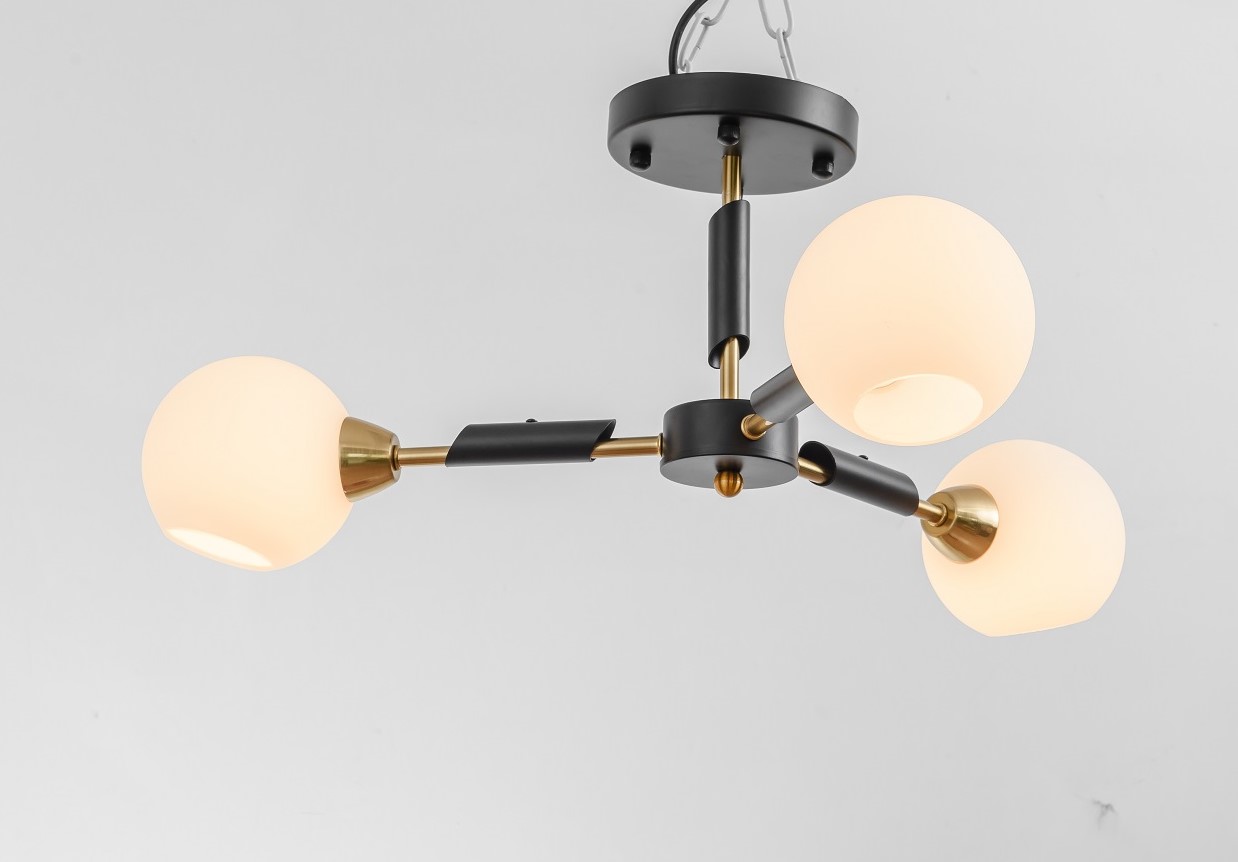 Riven Collection of Multi-lampshade Pendant Light