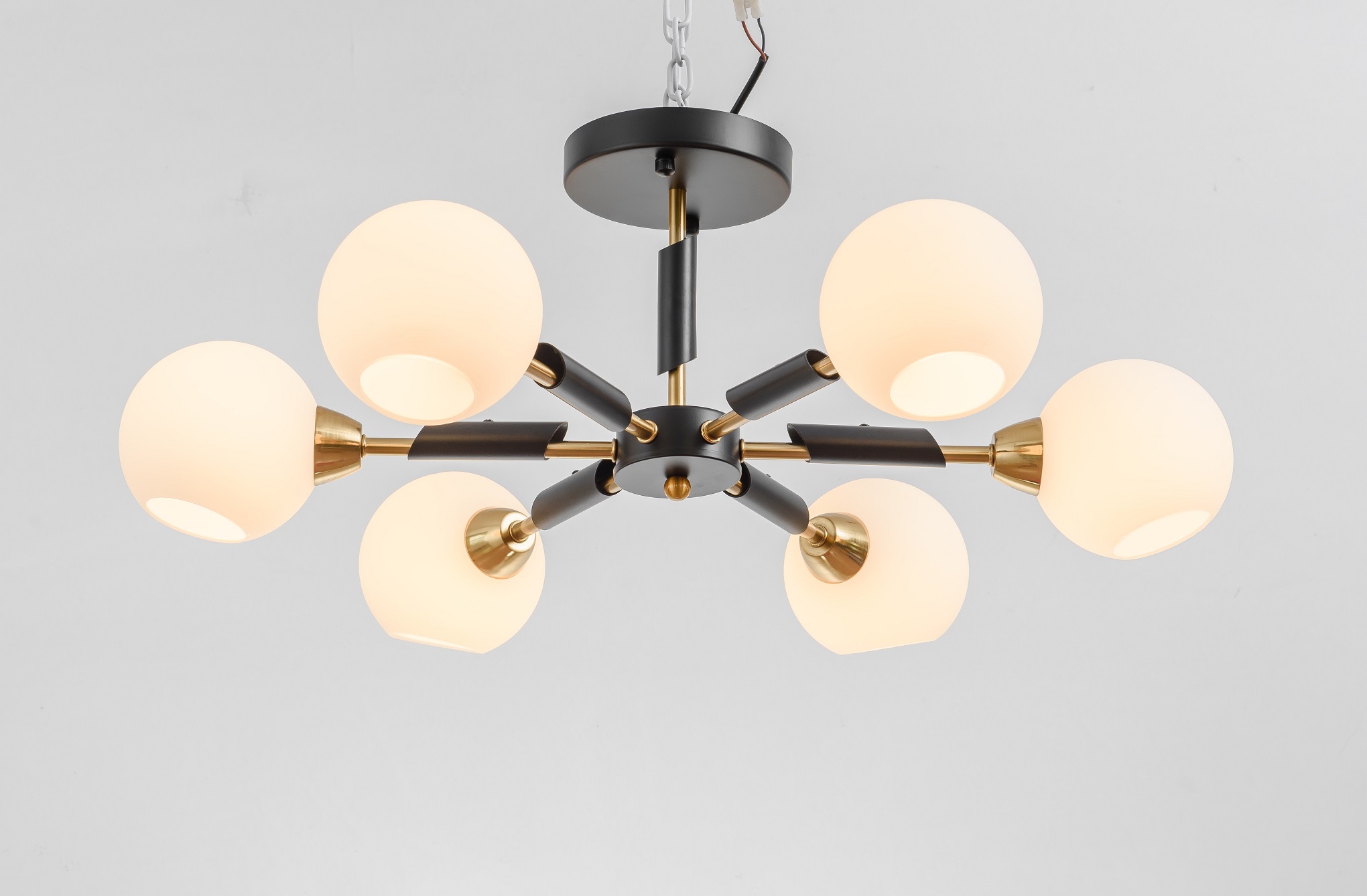 Riven Collection of Multi-lampshade Pendant Light