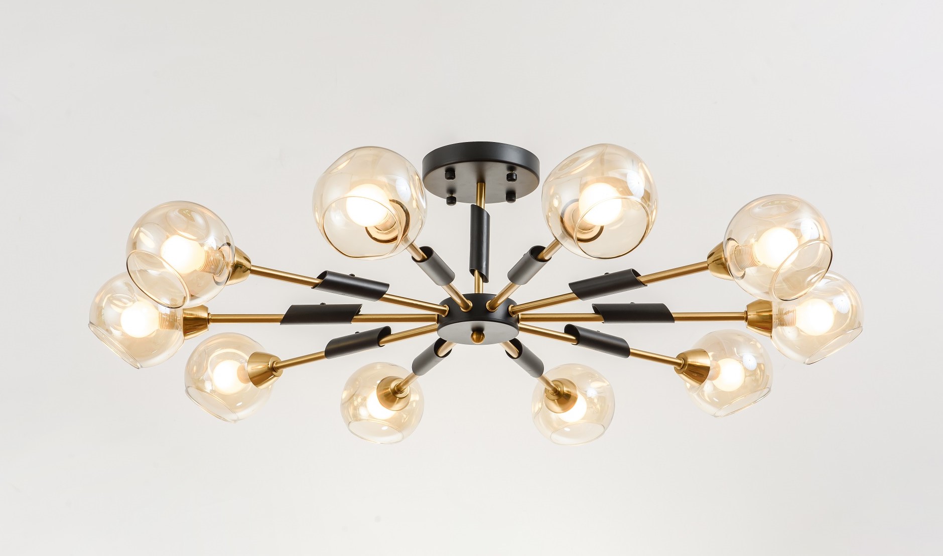 Riven Collection of Multi-lampshade Pendant Light