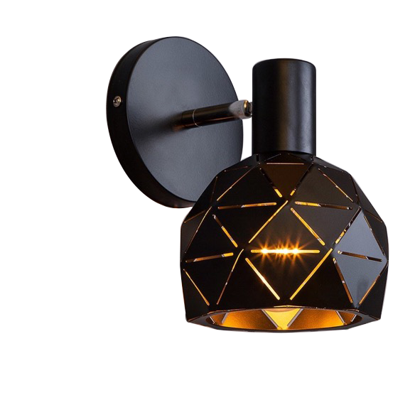 Industria Globe  Metal Wall Lamp