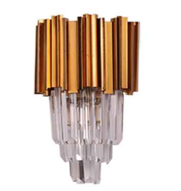 Syndrilita Luxuria Glass Metal Wall Lamp