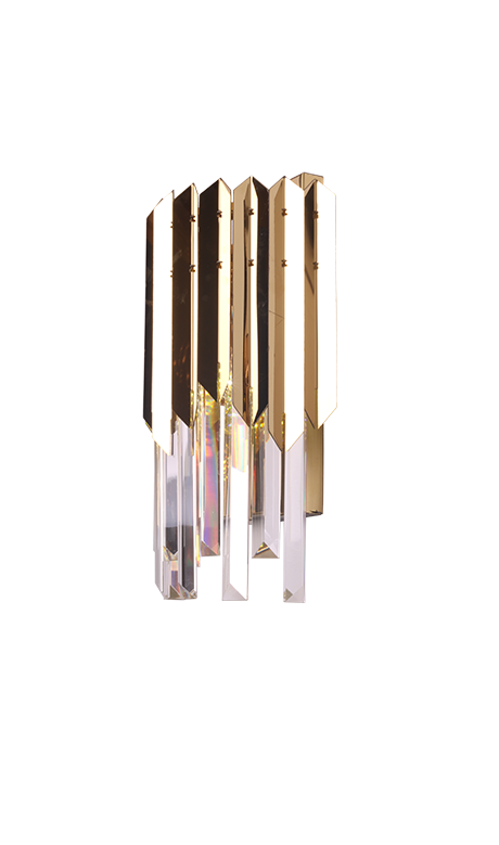 Lumen Prism Shape Glass Wall Lamp