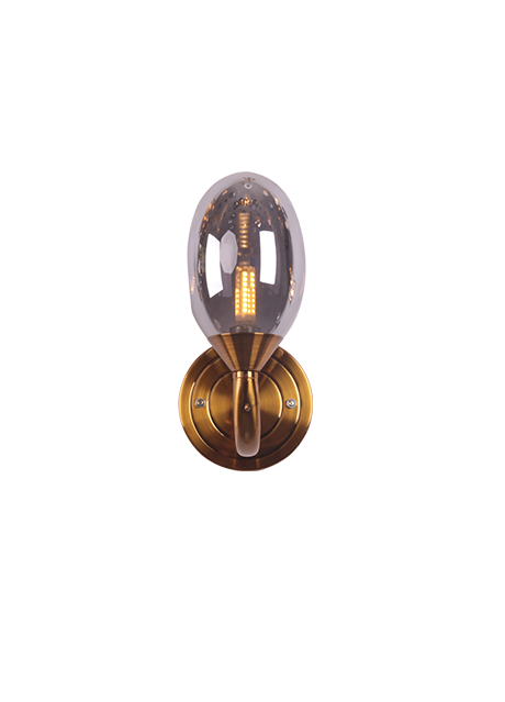 Industria Oval Glass Wall Lamp
