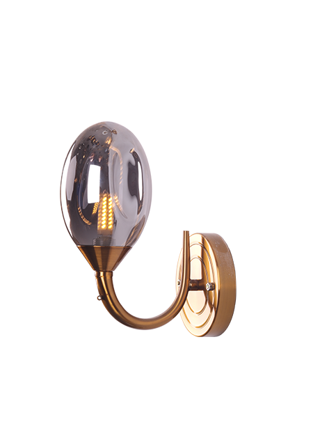 Industria Oval Glass Wall Lamp