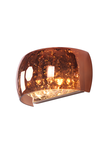 Marty hemispherical Copper Wall Lamp
