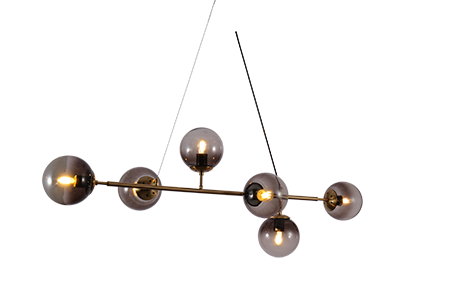 SPUTNIK CLEAR GLASS Dining Room Chandelier