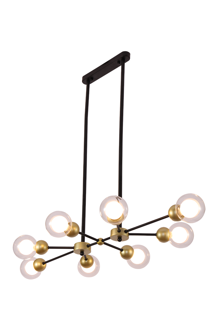 SPUTNIK CLEAR GLASS Dining Room Chandelier
