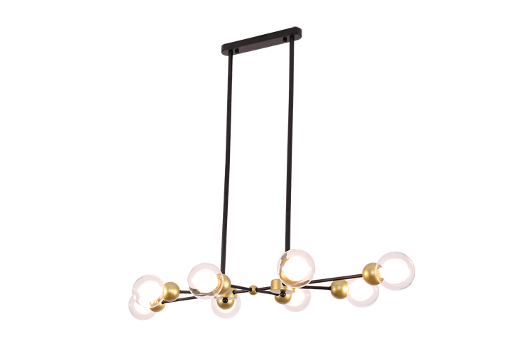 SPUTNIK CLEAR GLASS Dining Room Chandelier