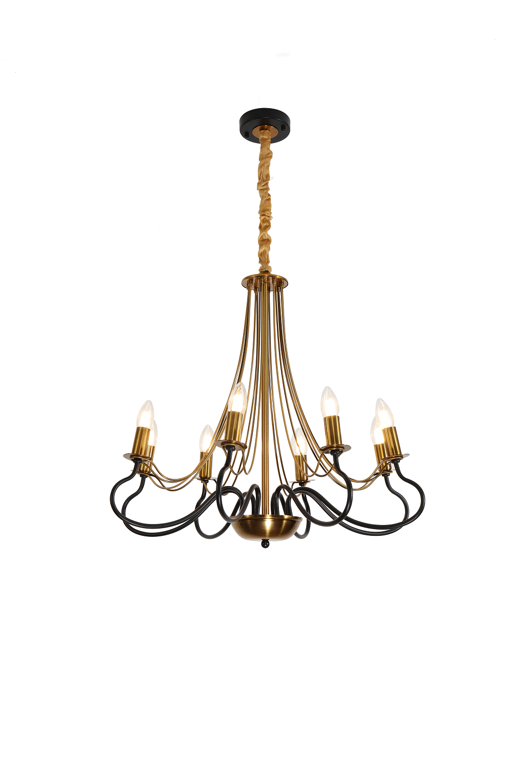French Farmhouse design 8-Light krlus Chandelier