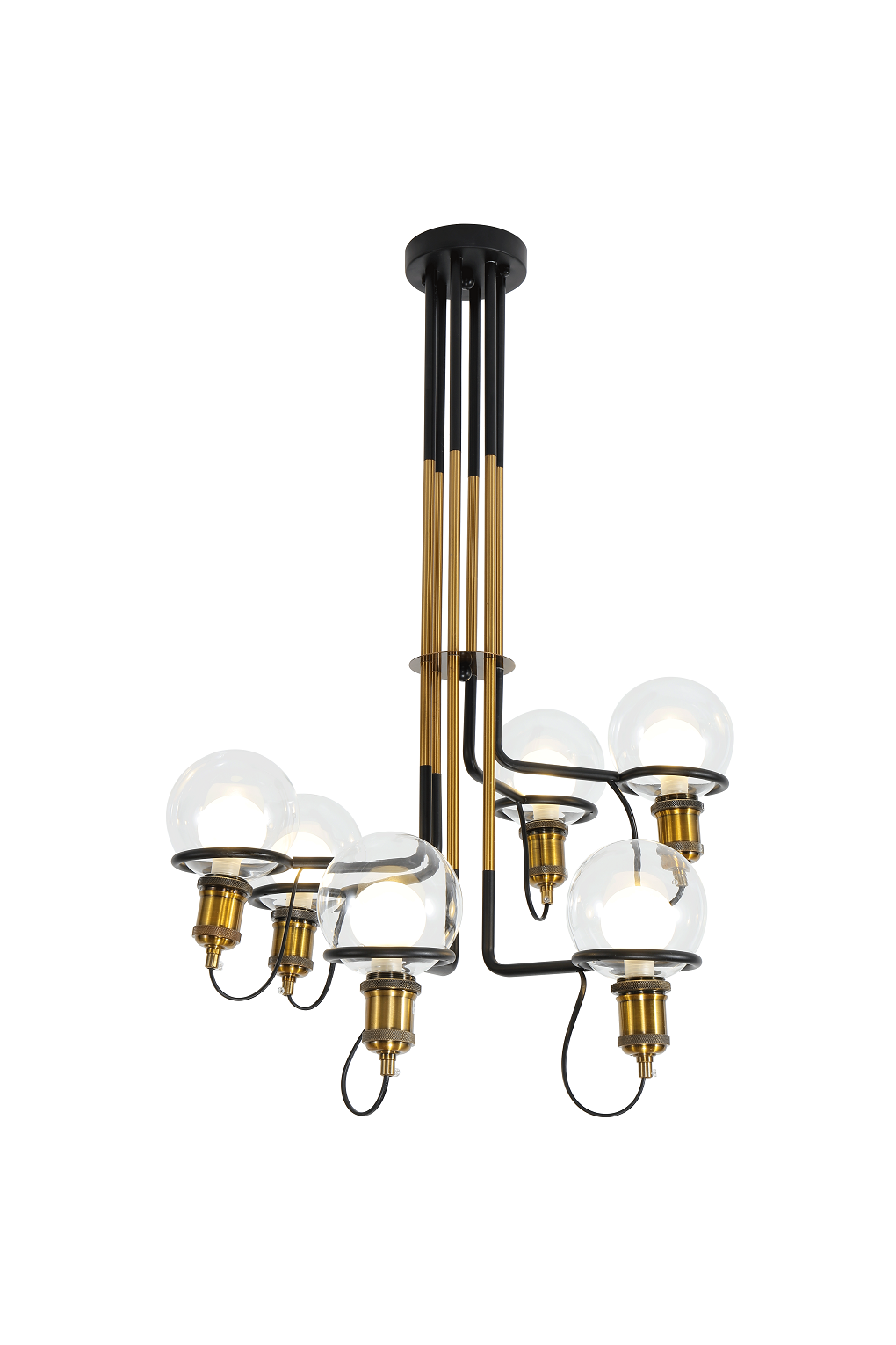 Modern Farmhouse design 6-light Chandelier