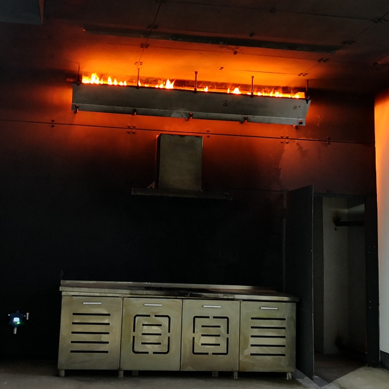 真火模拟系统之厨房灶台火灾模拟设备