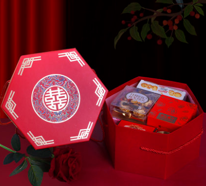 中式訂婚宴婚禮結婚喜糖回禮成品含糖果禮盒裝喜餅伴娘伴手禮高檔