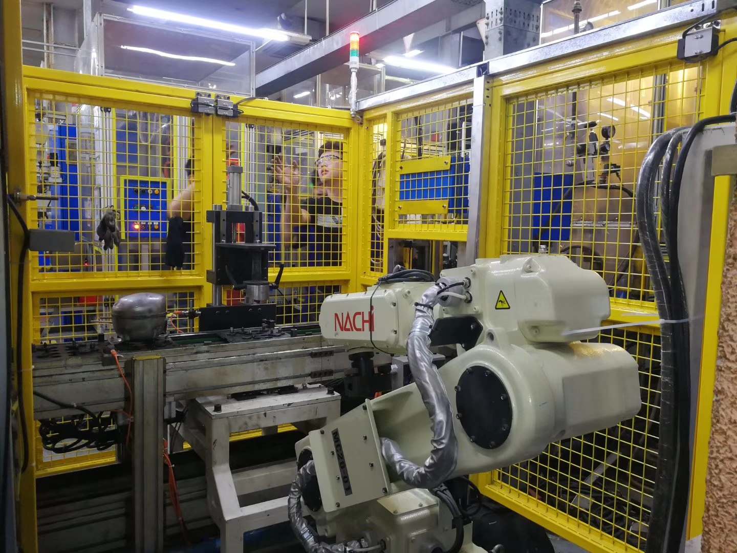 壓縮機行業銅管折彎機器人系統