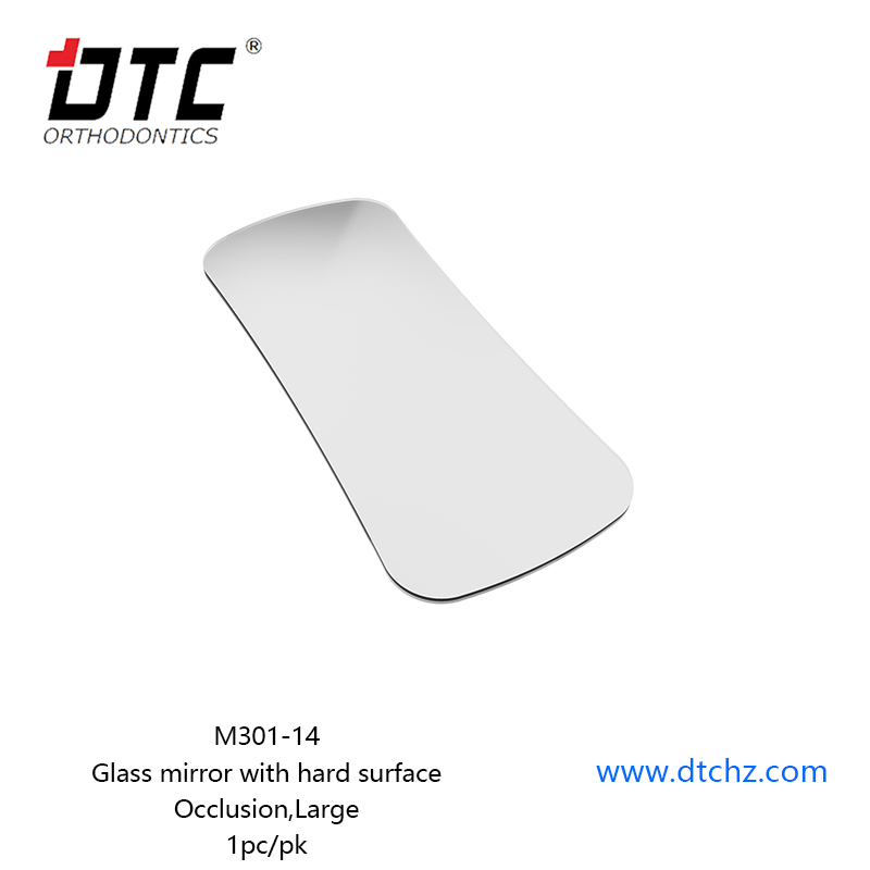 Glass mirror with hard surface