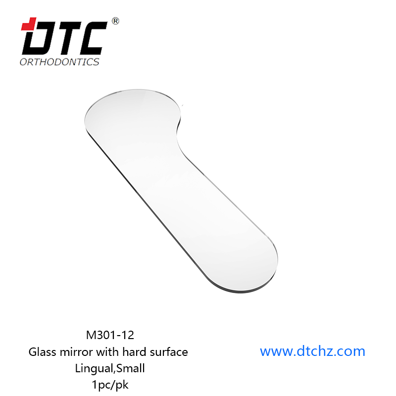 Glass mirror with hard surface