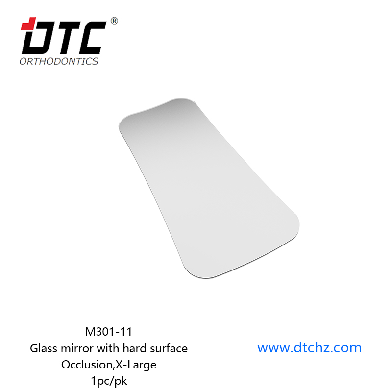 Glass mirror with hard surface