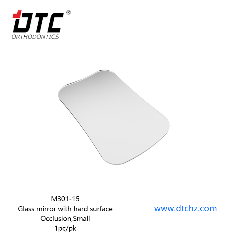 Glass mirror with hard surface