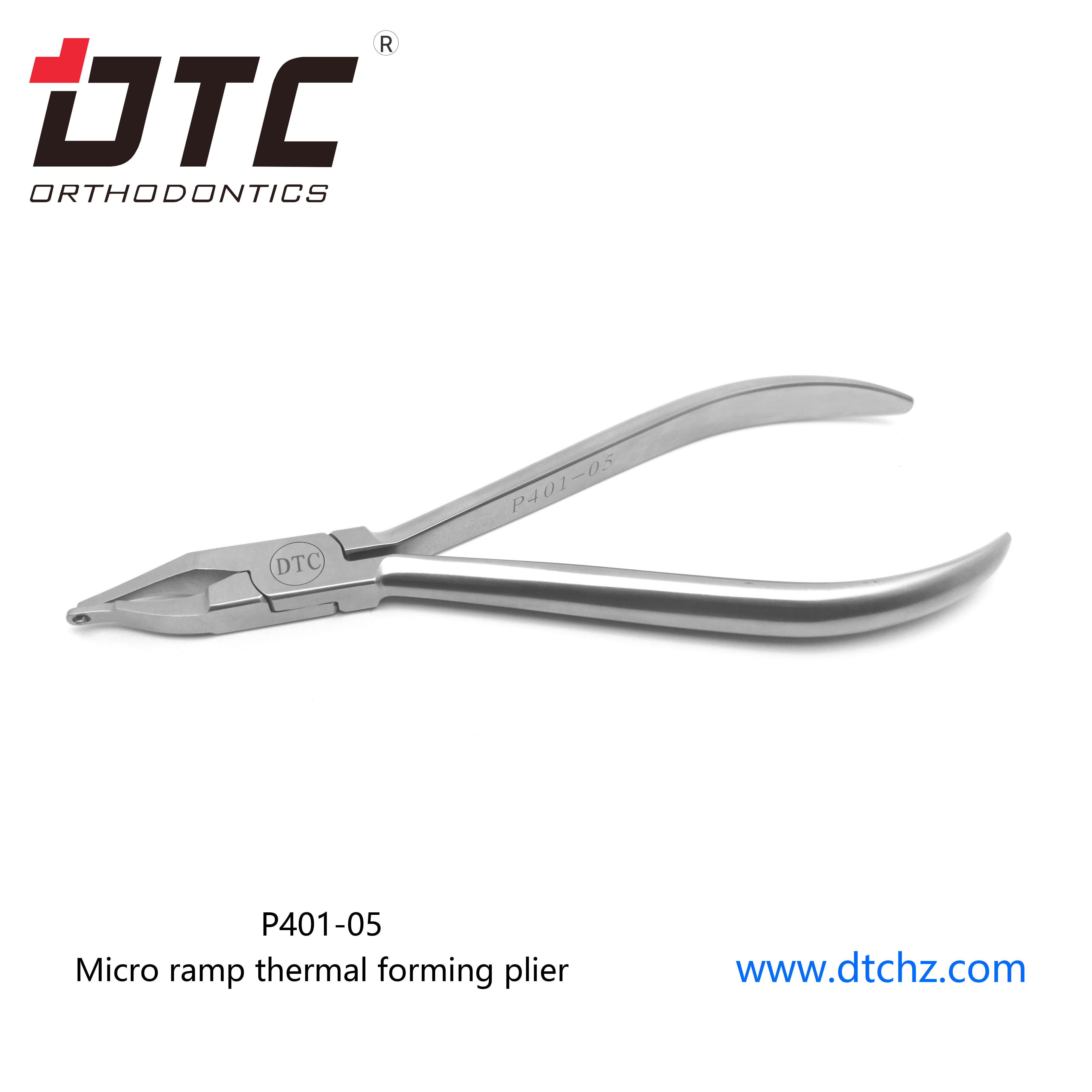 Micro ramp thermal forming Pliers