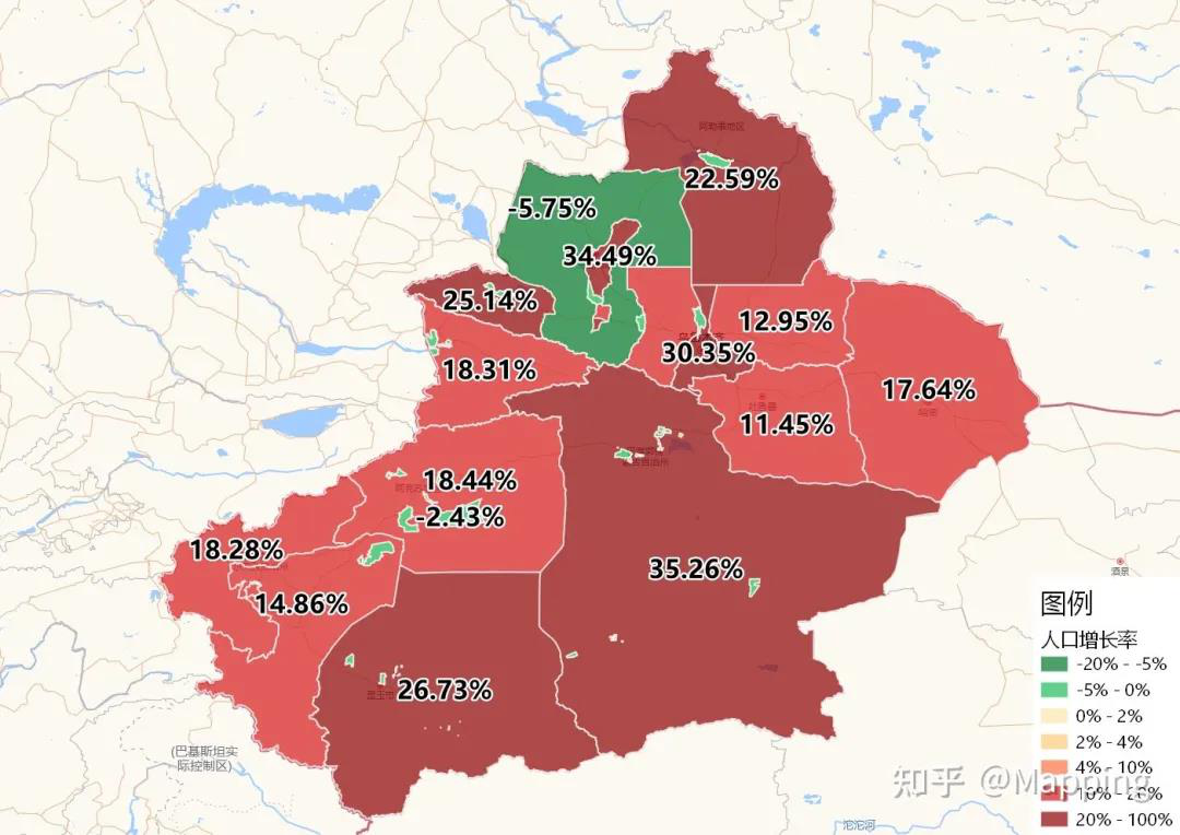 新疆人口密度图图片