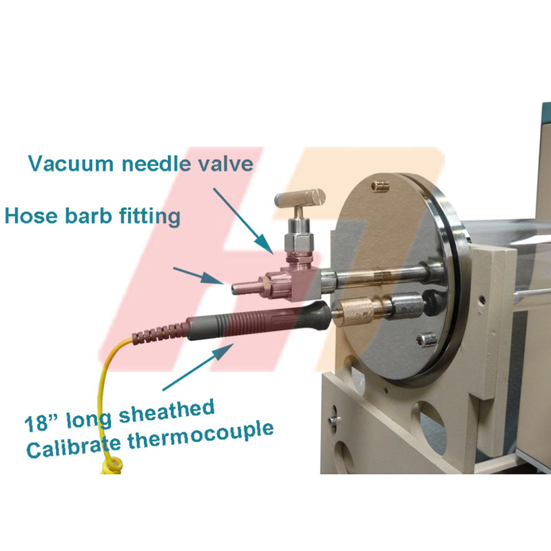 1200C Max Sliding Tube Furnace (80mm OD) with Flanges for Fast Heating Cooling