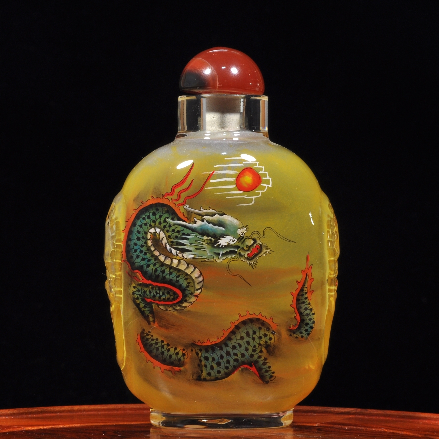 Glass carving bottles