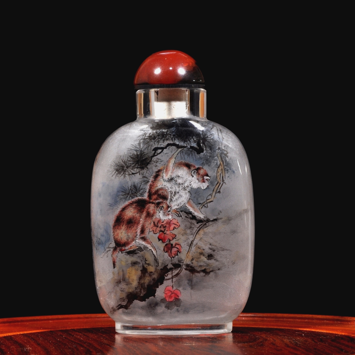 Manmade crystal bottle