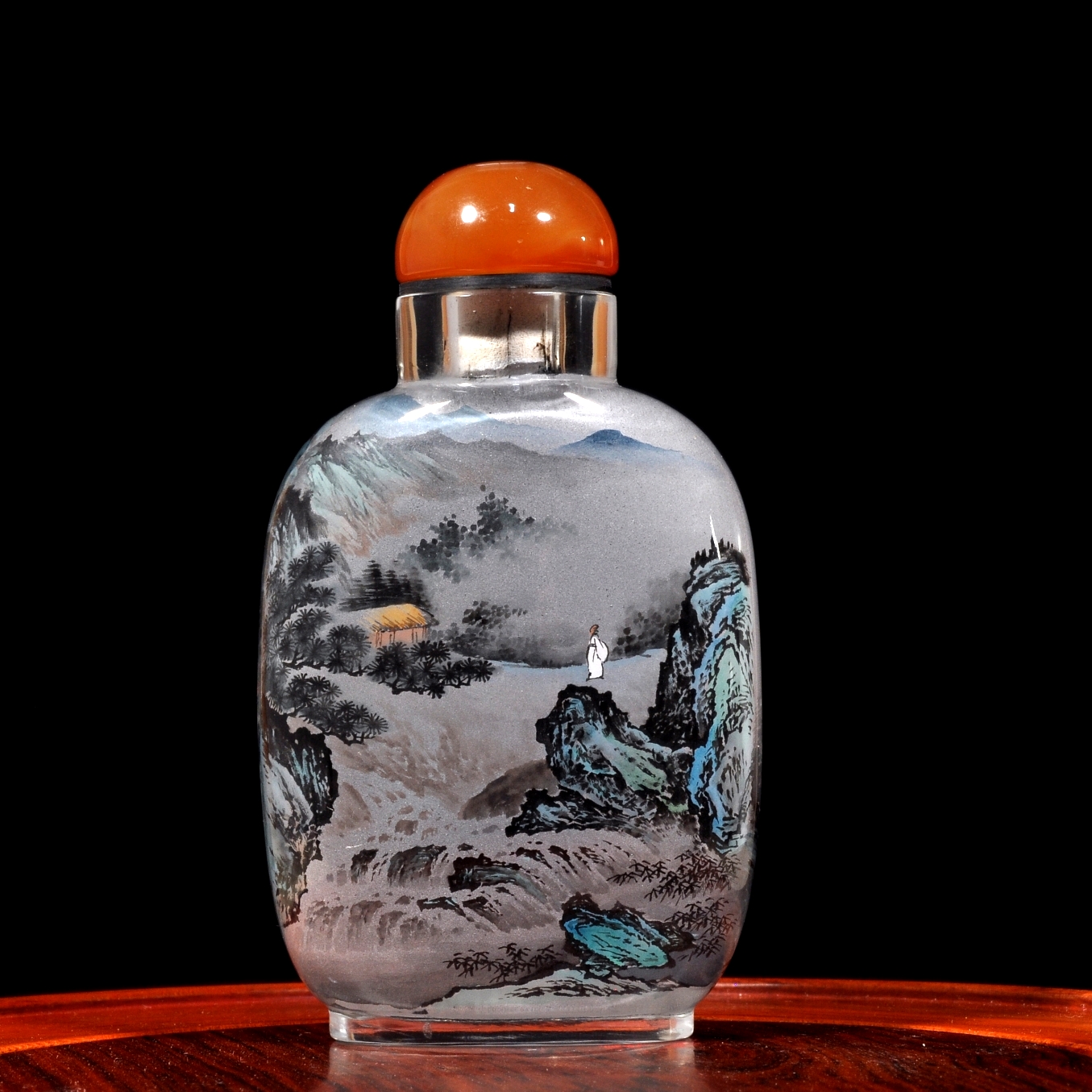 Manmade crystal bottle