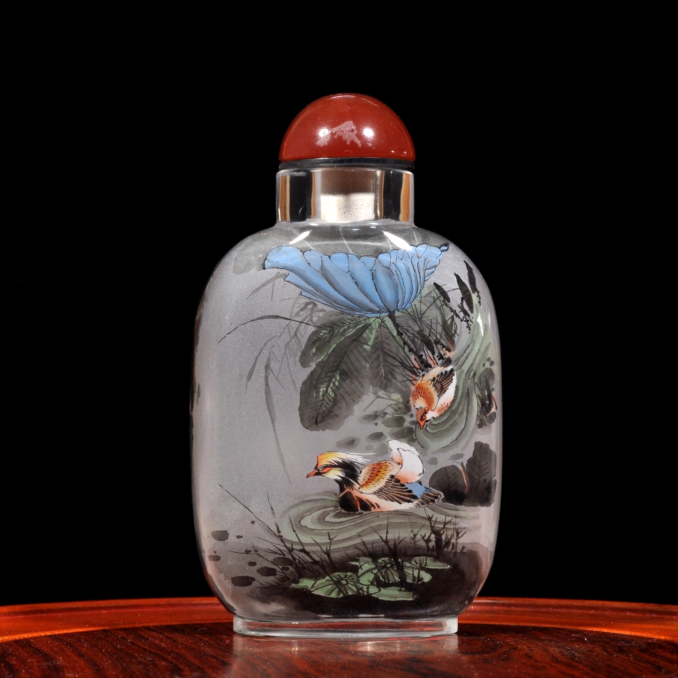 Manmade crystal bottle