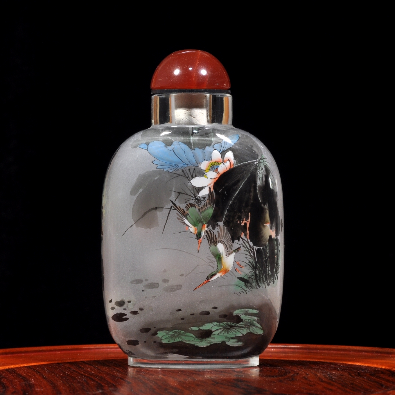 Manmade crystal bottle