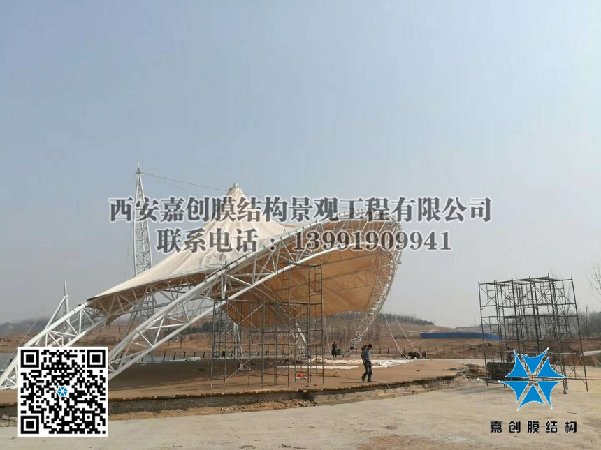 臨汾市濱水演繹PTFE膜結構廣場 