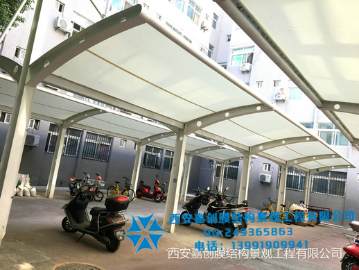 西安PTFE膜結(jié)構(gòu)車棚工程