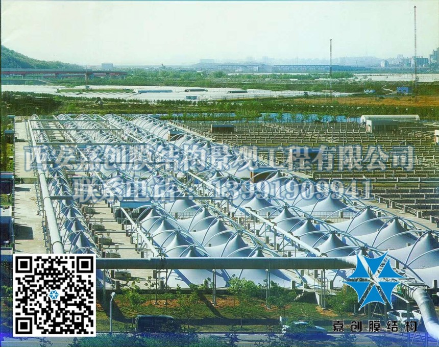 西安膜结构环境污水加盖工程