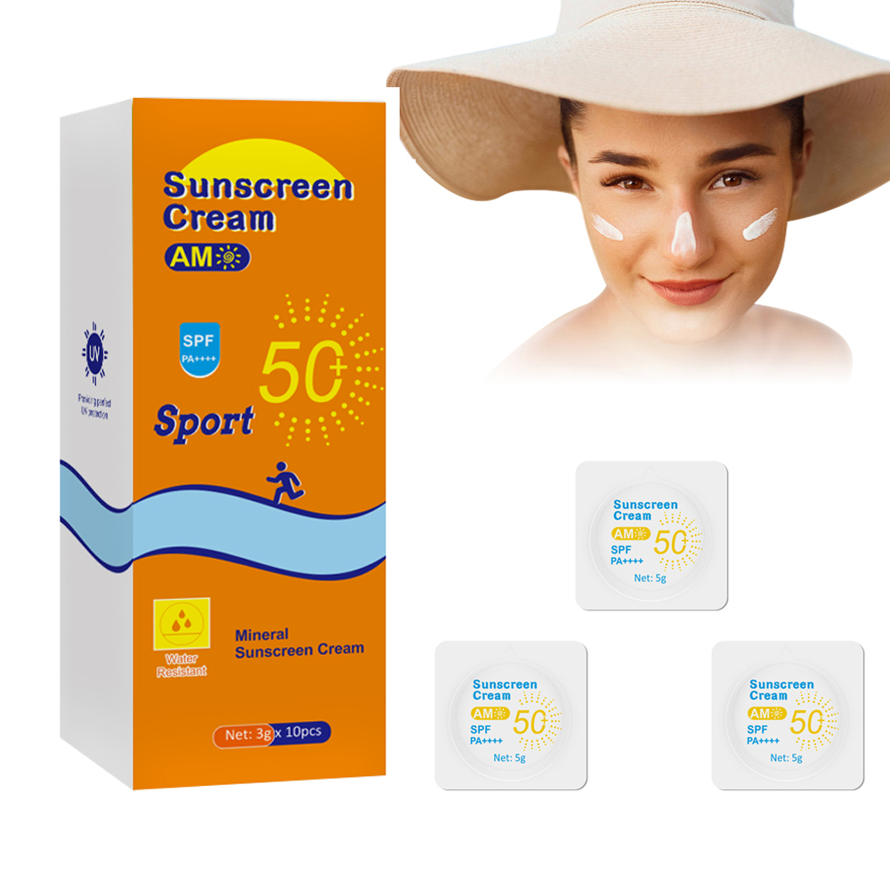 Moisturizer Face Oil-free Waterproof Natural Organic Physical Chemistry Protector Anti Sunburn Sunblocking Sunscreen Cream