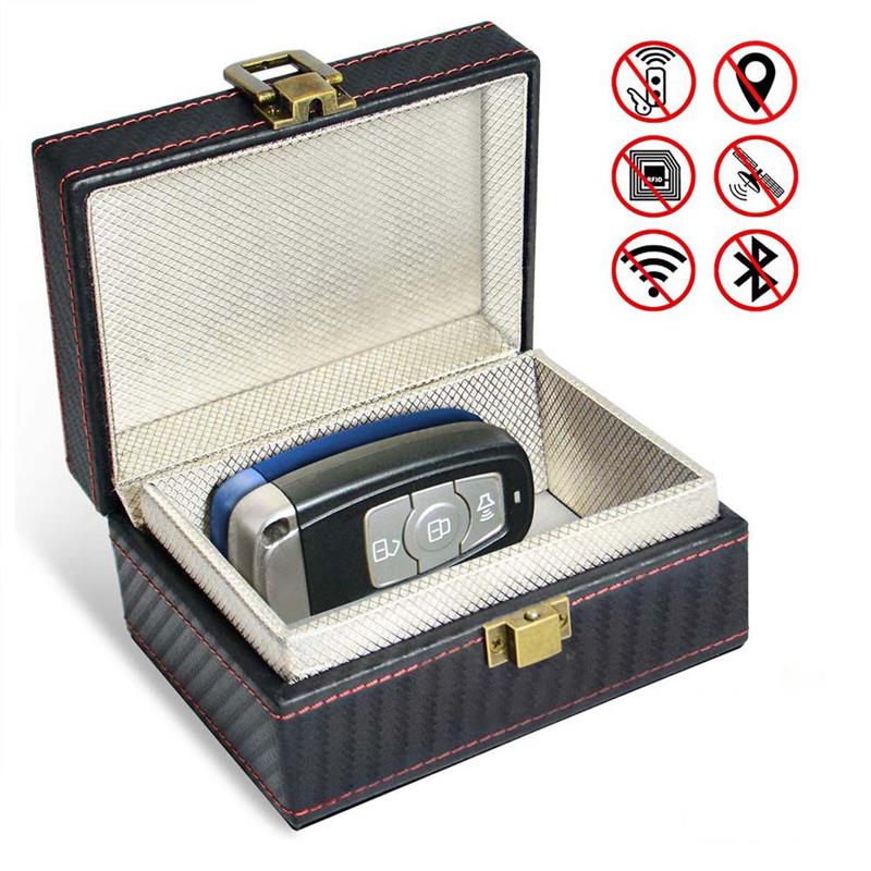 Anti Diebstahl Faraday Box, RFID Keyless Auto Sicherheit Telefone Karten  Anruf Faraday Abschirmung Box Protector