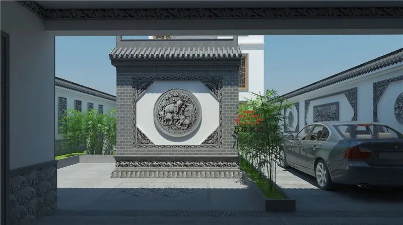 仿古磚雕影壁，從一面影壁墻來看仿古磚雕的藝術魅力