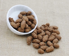 Coated Peanuts With Coffee