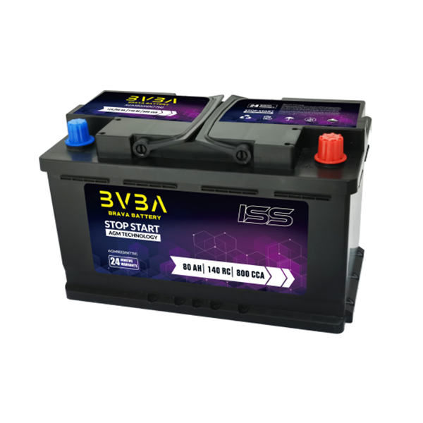 AGM80(DIN77H) 12v80Ah AGM stop start battery replace 6-qtf-80