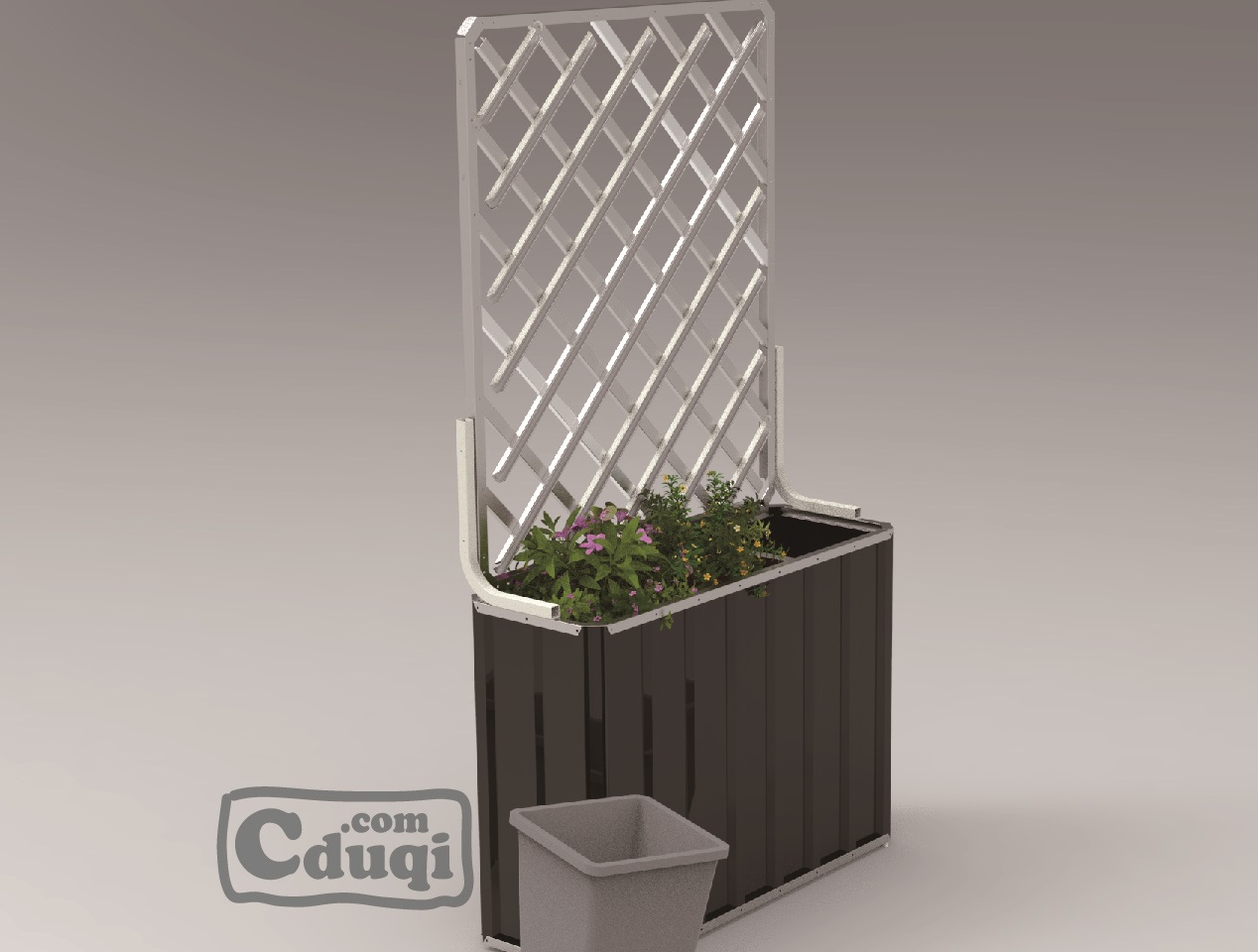 Foldable flower box Mobile fence