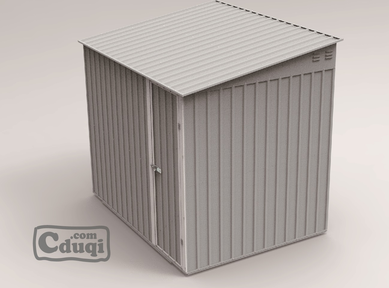 5x8 Ft Pent Metal Color Shed