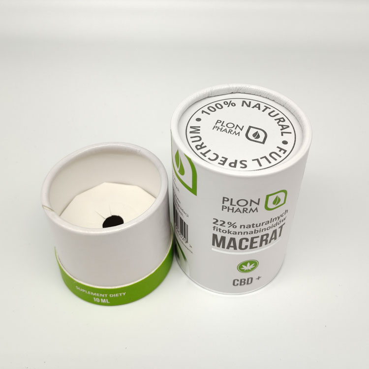 Full print paper tube packaging childproof button tube cartridge packaging