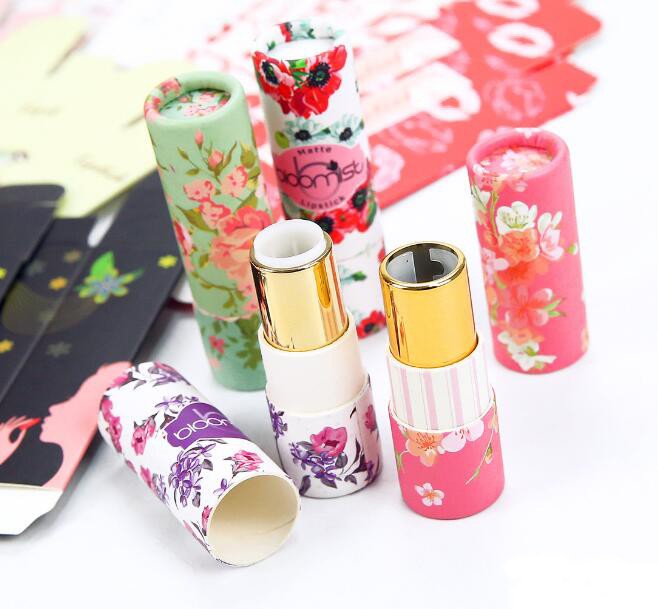 OEM customized design and size round box packaging for lipstick