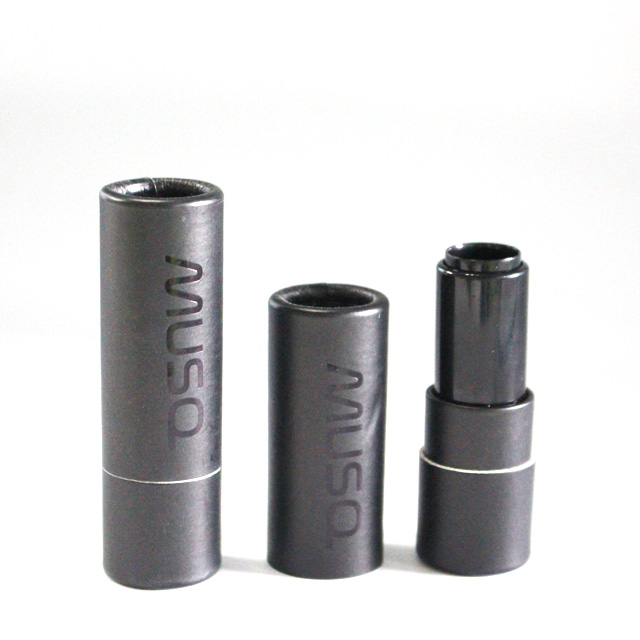 Black design custom size lipstick tube packaging