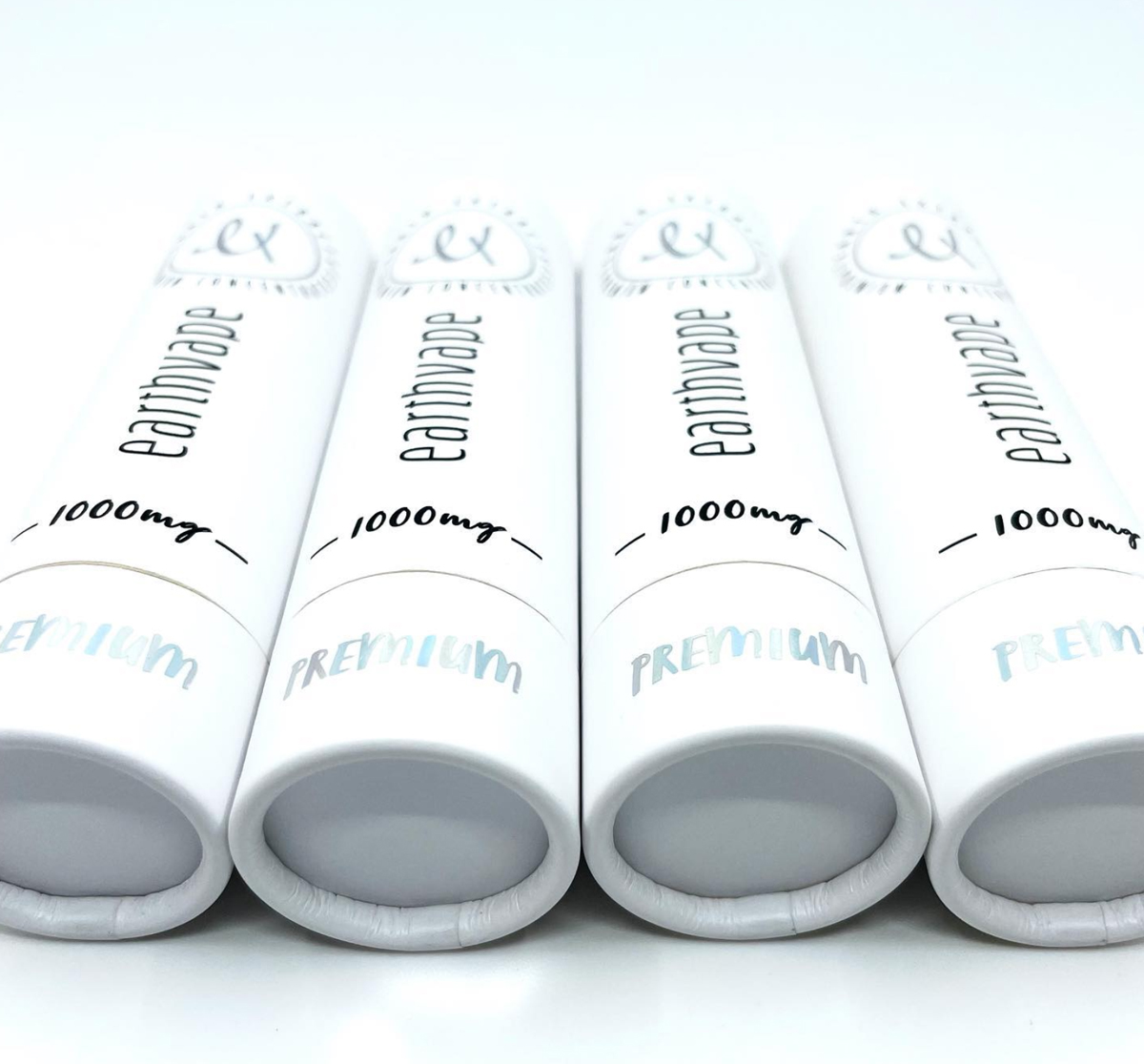 Eco friendly custom white color CBD vape paper tube packaging for vape